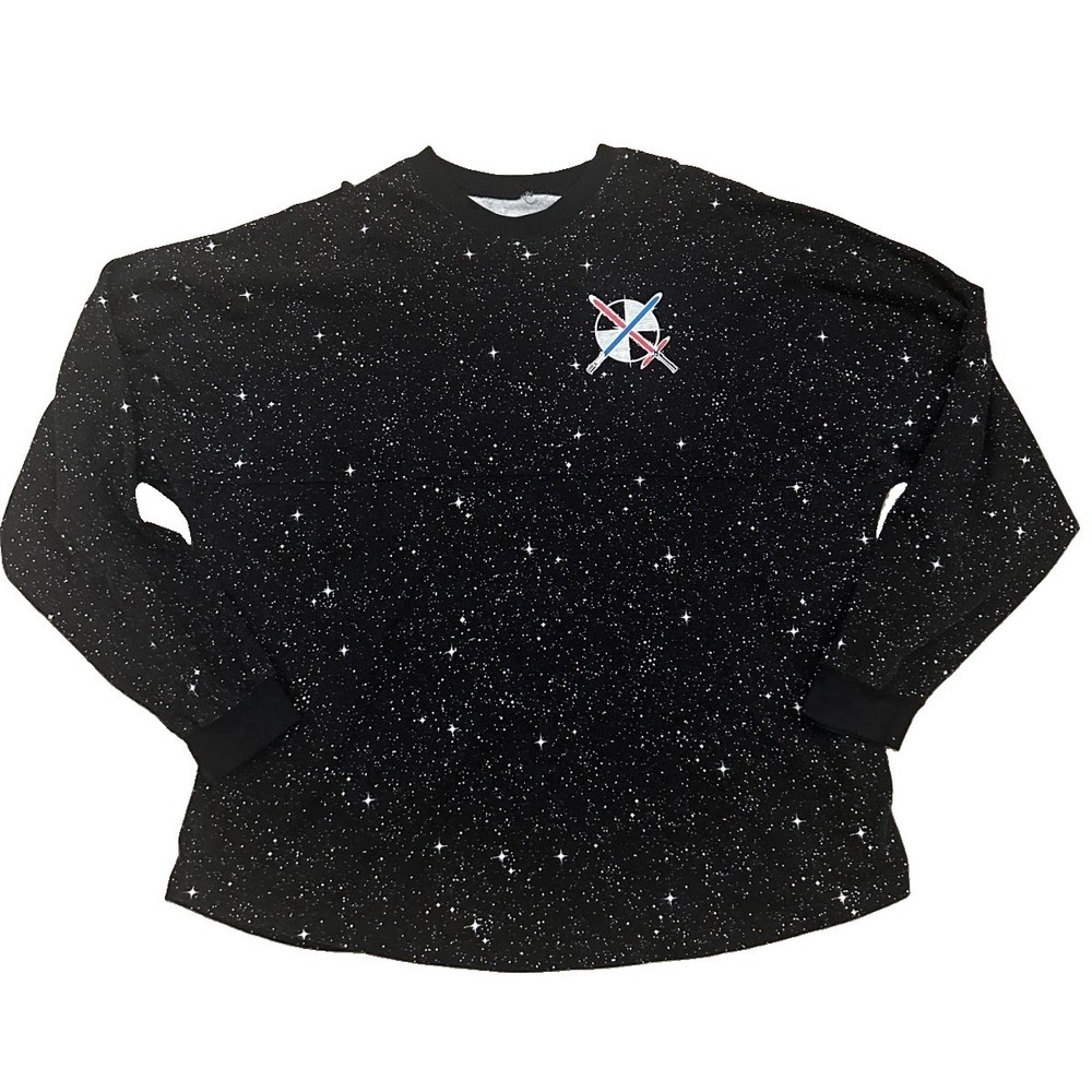 Disney Star Wars Rise Of Skywalker Spirit Jersey Adult 2XL Black Galaxy Print